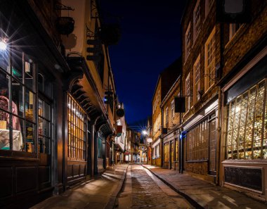 İngiltere, York 'ta Ortaçağ Shambles Sokağı