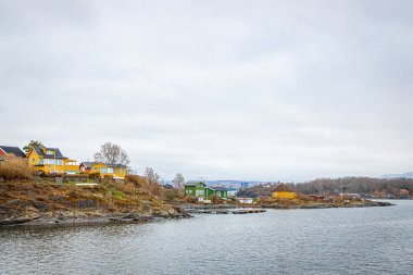 Norveç 'teki Oslo fiyordunun görüntüsü