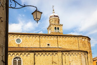 Yazın Murano Adası manzarası, Venedik, İtalya