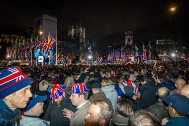 Londra 'daki Meclis Meydanı' nda Brexit kutlaması