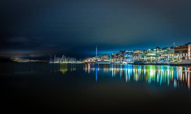 Norveç 'te Noel Oslo manzarası