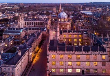 Orta Oxford 'un hava görüntüsü, Birleşik Krallık