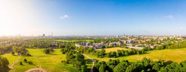 Londra, İngiltere 'deki Primrose Tepesi' nin havadan görüntüsü.