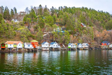 Norveç 'teki Oslo fiyordunun görüntüsü
