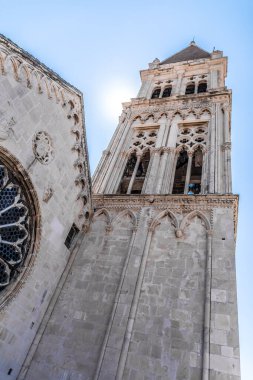 Hırvatistan 'ın Trogir kentindeki Cattedrale di San Lorenzo' nun Ayrıntıları