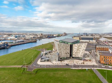 Sonbaharda Belfast 'ın hava manzarası