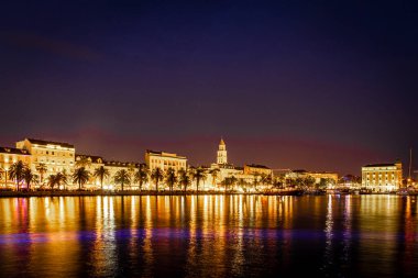 Hırvatistan 'da gece yarısı bölünme manzarası