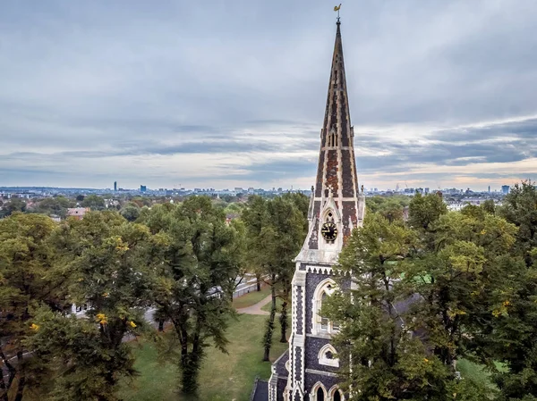 Kilisesi Nin Hava Manzarası Turnham Green Londra — Stok fotoğraf