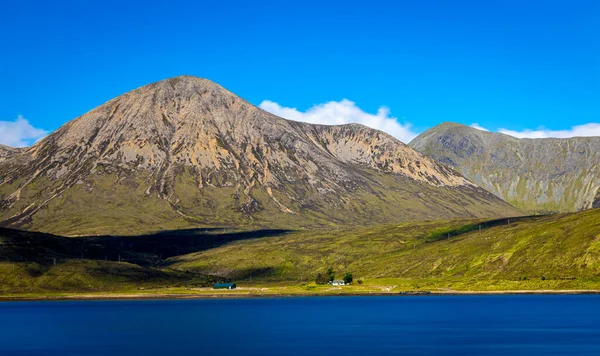 Άποψη Των Λόφων Cuillin Μια Σειρά Από Βραχώδη Βουνά Που — Φωτογραφία Αρχείου