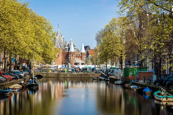 Brama Waag Amsterdamie Holandia — Zdjęcie stockowe