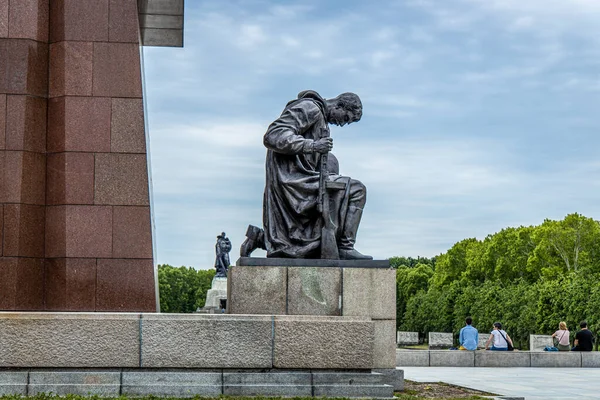 Sovětský Park Treptow Východním Berlíně — Stock fotografie