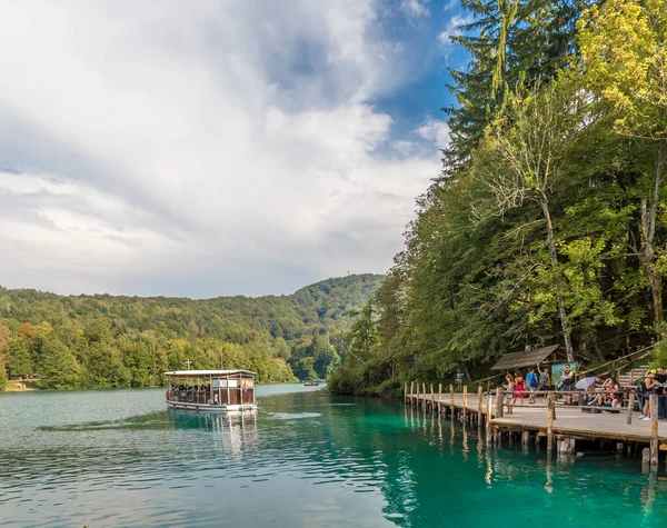 View Plitvice Tavak Horvátországban — Stock Fotó