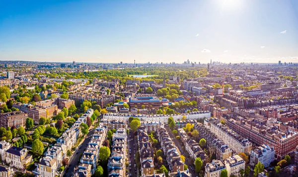 Вид Повітря Кенсінгтон Вранці Лондон Велика Британія — стокове фото