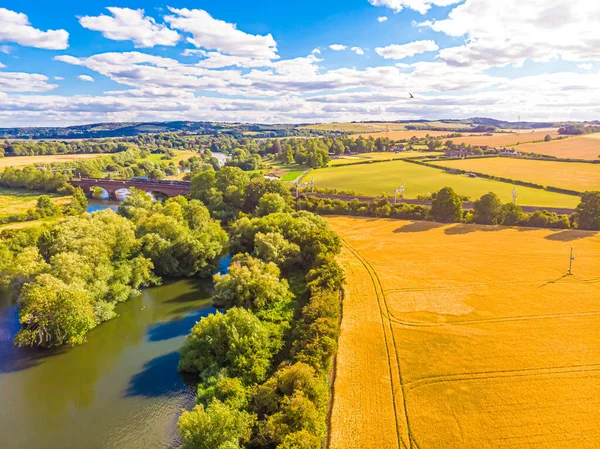 Thames Nehrinin Havadan Görünüşü Ngiltere — Stok fotoğraf