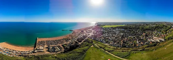 Letecký Pohled Hastings Velká Británie — Stock fotografie