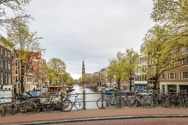 Vista Mattutina Amsterdam Paesi Bassi — Foto Stock