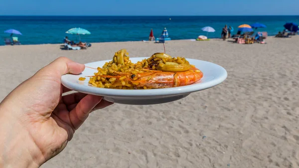 Paella Tepi Laut Spain — Stok Foto