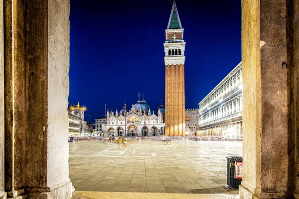 Campanile San Marco Night Venice Italy — Stock Photo, Image