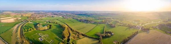 Vista Aérea Del Viejo Sarum Inglaterra — Foto de Stock