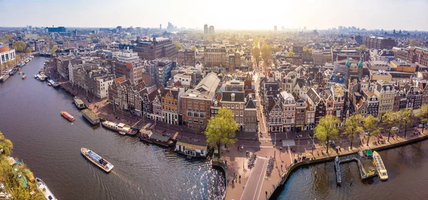 Rivier Amstel Amsterdam Nederland — Stockfoto