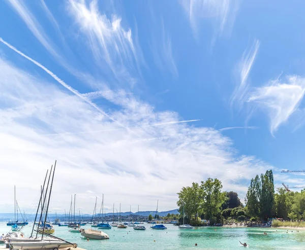 View Zurich Lake Summer Switzerland — Stockfoto