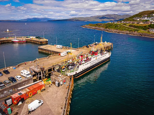 Vista Aérea Mallaig Porto Lochaber Costa Oeste Das Terras Altas — Fotografia de Stock