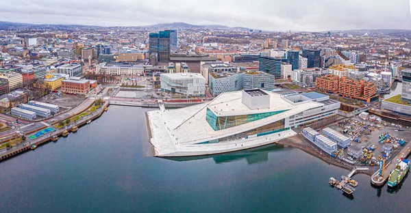 Vista Ópera Oslo Noruega — Fotografia de Stock