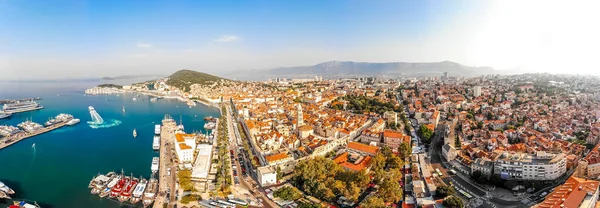 Luchtfoto Van Split Kroatië — Stockfoto