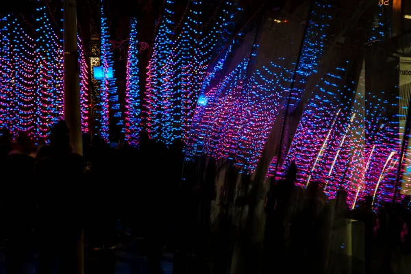 Festival Luz Ciudad Nocturna Londres — Foto de Stock