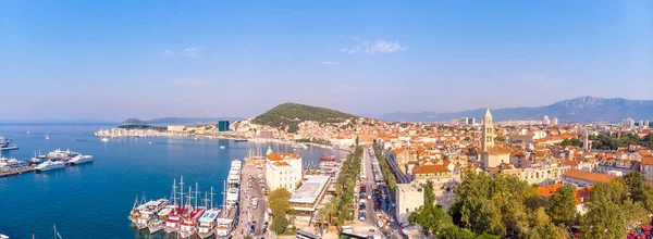 Luchtfoto Van Split Kroatië — Stockfoto