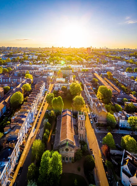 Вид Повітря Ноттінг Гілл Вранці Лондон Велика Британія — стокове фото