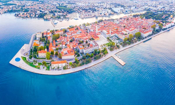 Letecký Pohled Zadar Létě Chorvatsko — Stock fotografie