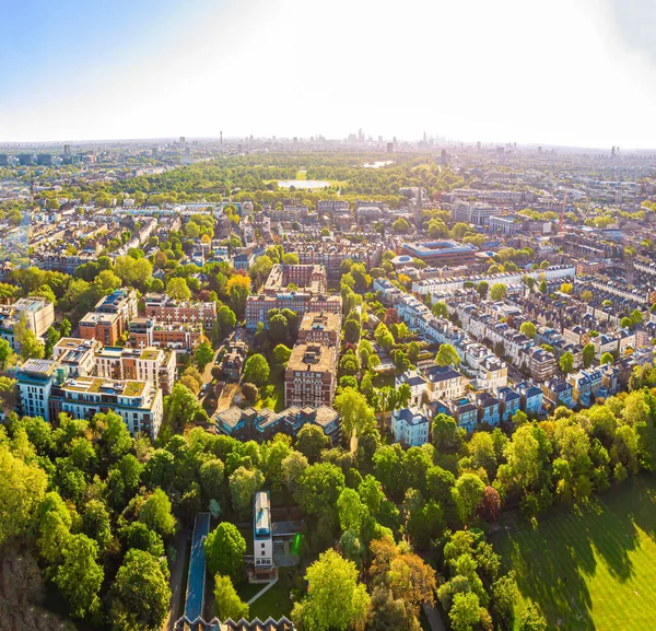 Vista Aérea Kensington Por Mañana Londres Reino Unido —  Fotos de Stock