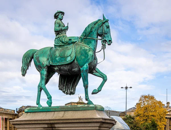 Вид Памятник Виктории Ливерпуле Англия — стоковое фото