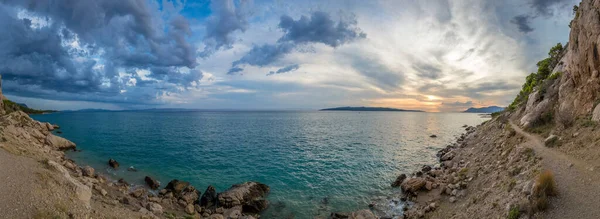 Vista Para Mar Adriático Verão — Fotografia de Stock