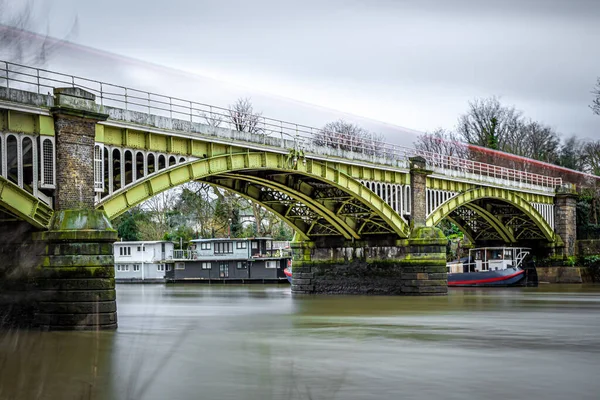 Richmond Híd Télen Reggel London Egyesült Királyság — Stock Fotó