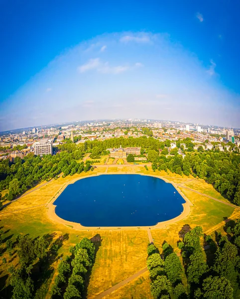 Вид Воздуха Кенсингтонский Дворец Круглый Пруд Гайд Парке Лондон — стоковое фото