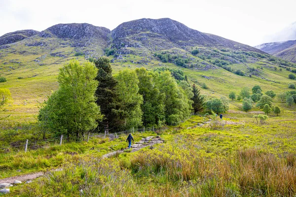 Turistika Kolem Ben Nevis Nejvyšší Hory Britských Ostrovech Nachází Inverness — Stock fotografie