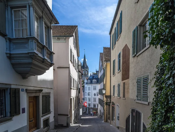 Vista Del Centro Zurich Verano Suiza — Foto de Stock