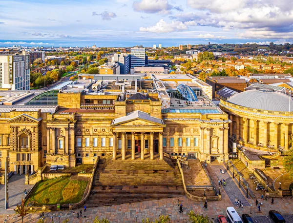 Vista Aérea Del Museo Del Mundo Liverpool Inglaterra —  Fotos de Stock