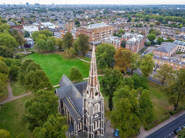 Aerial View Christ Church Turnham Green London — Stock Photo, Image