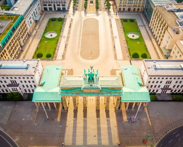 Braniborská Brána Východu Slunce Létě Berlín — Stock fotografie