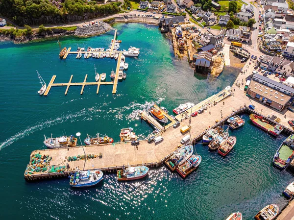 Vista Aérea Mallaig Porto Lochaber Costa Oeste Das Terras Altas — Fotografia de Stock