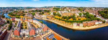Exeter 'in yaz günündeki hava görüntüsü, İngiltere