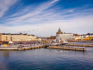 Helsinki 'nin kışın hava manzarası, Finlandiya