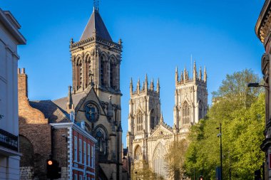 View of York minster in England clipart
