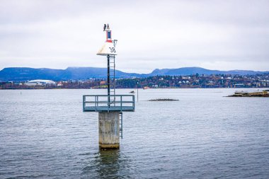 Norveç 'teki Oslo fiyordunun görüntüsü