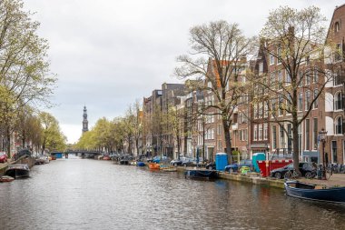 Amsterdam, Hollanda 'nın sabah manzarası