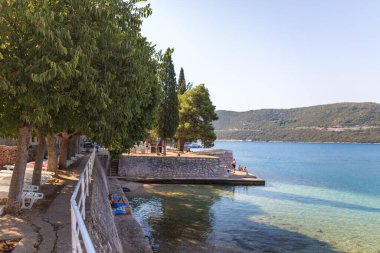Yazın Bosna 'nın Neum kentinin manzarası