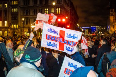 Londra 'daki Meclis Meydanı' nda Brexit kutlaması